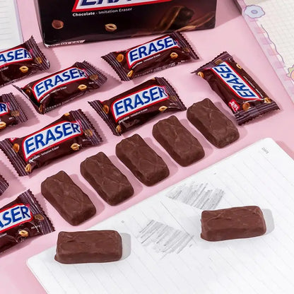 Creative Simulation Chocolate Shaped Rubber Eraser Cute Cartoon Erasers Student School Office Stationery Prize Kids Gifts