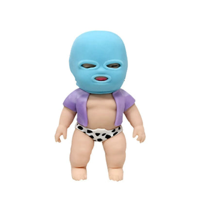 Creative Str Relief Toy Boy Squeezable Fun Playful Face Covered Toy for Adults Novel Prank Iatable Toy Gifts