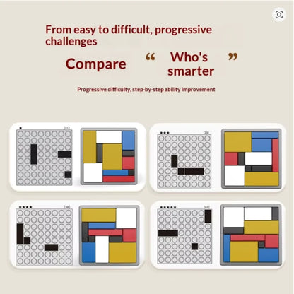 Logic puzzle, logic thinking training, building block games, puzzle blocks, interactive intelligence development, toys