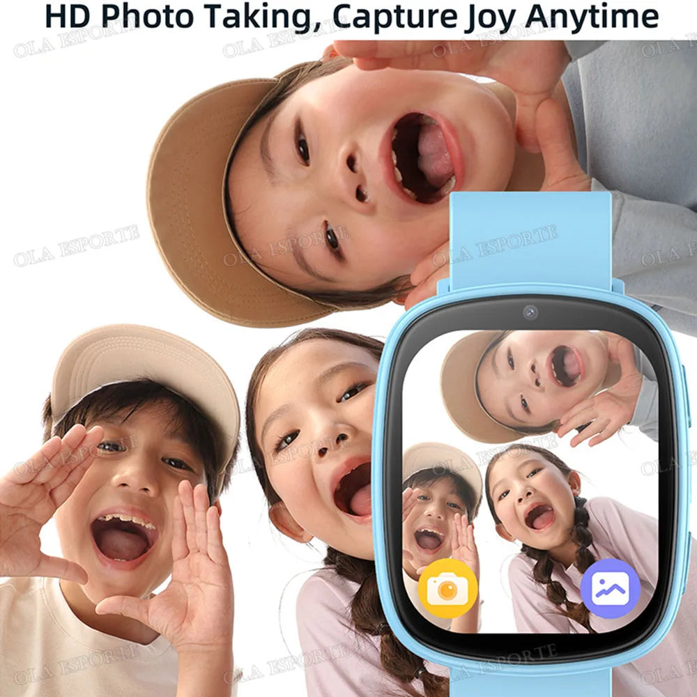 Kids Smart Watch Multiple Games HD Camera LED Flashlight Alarm Clock Calculator Sleep Monitoring Children's Smartwatch Gift HT30