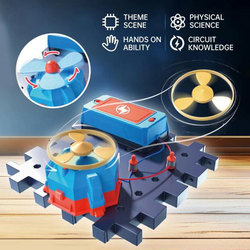 Science Toy DIY Electronic Blocks Kits Children Circuits Educational Toys Exploration Equipment Set Physical Toys for Kids