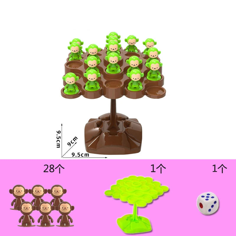 1PC Creative Balancing Tree Toy Digital Monkey Balance Scale Educational Number Board Game Adult Learning  Party Toys
