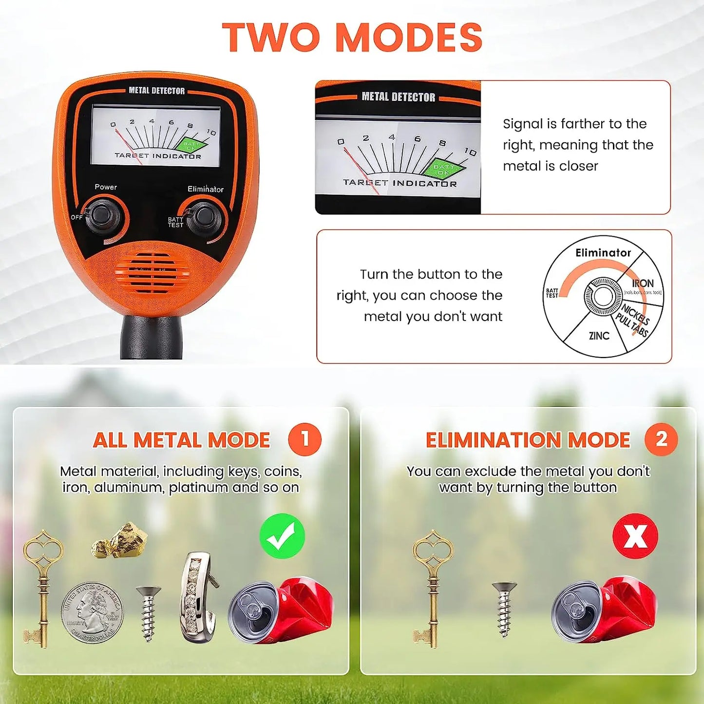 Kids Handheld Metal Detector Outdoor Toys Educational Treasure Finder Best Gift Location