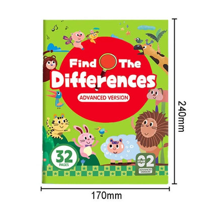 Montessori Look And Find Different Game Improve Visual Perception Skills Toddler Early Education Colorful Learning Book for Kids