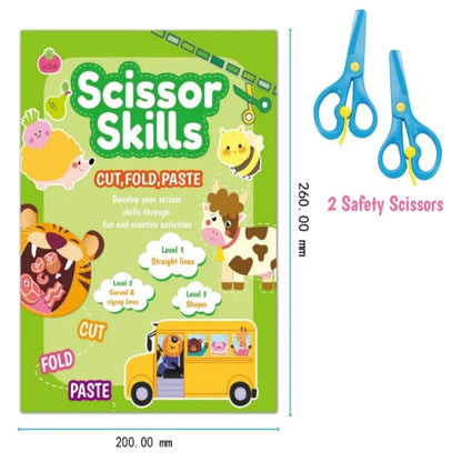 Children's Paper-Cut Book Creative Fun DIY Handmade Daily Activities Paste Toys Kindergarten Puzzle