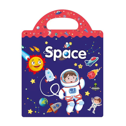 Hot New Children Scene Stickers DIY Hand-on Puzzle Sticker Books Reusable Cartoon Animal Learning Cognition Toys for Kids Gift