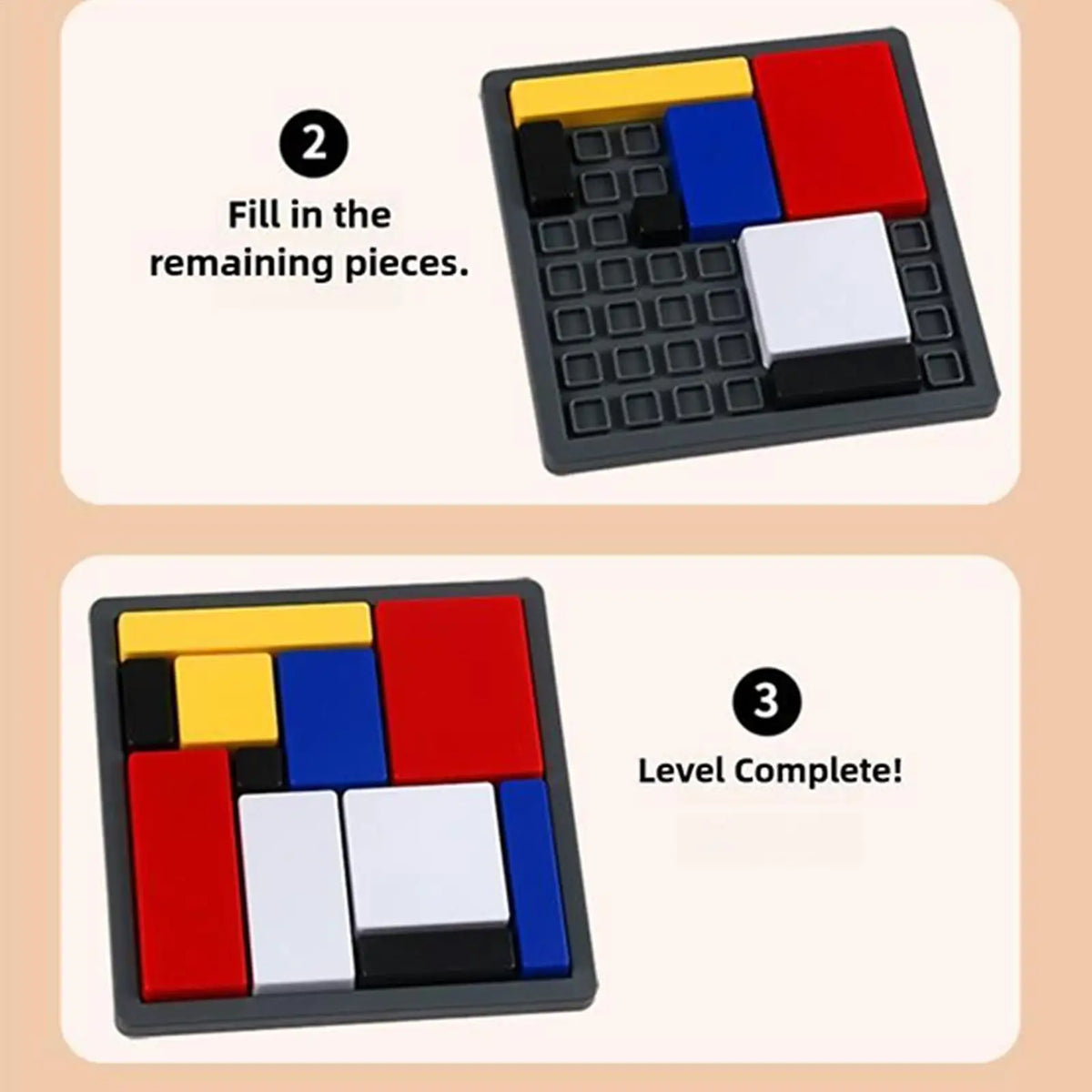 Logic puzzle, logic thinking training, building block games, puzzle blocks, interactive intelligence development, for Kids Adult