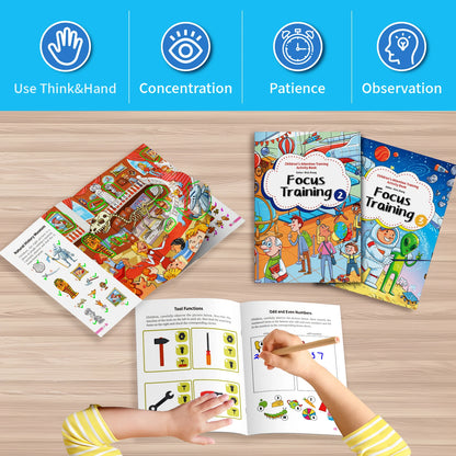 Concentration Training Books for Kids | Concentration Skills for 3-10 Year Olds at Play