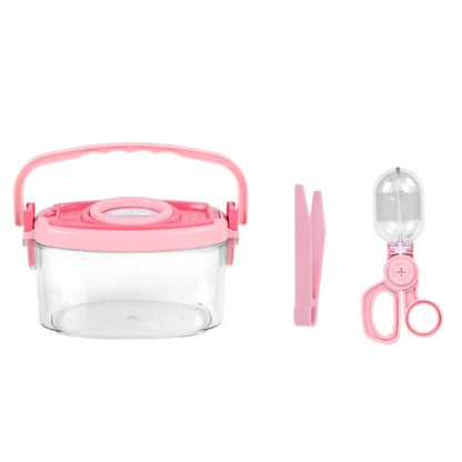 Outdoor Exploration Magnifying Glass, Insect Handheld Observation Box, Capture Tool, Butterfly Net Cage, Insect Trap, Clamp