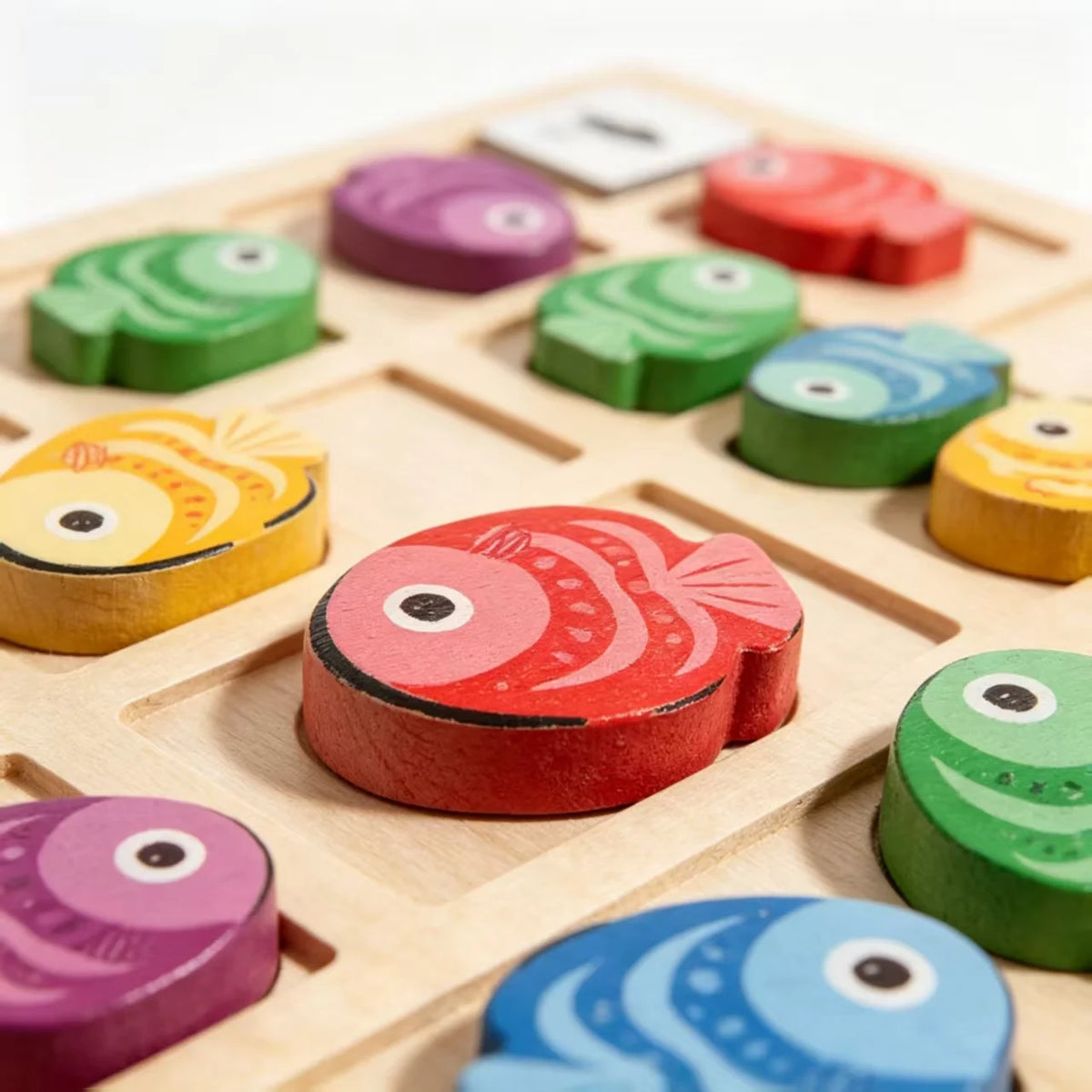 Wooden Montessori Learning Toys Interactive Battle Board Game for Kids Logical Thinking Training Color & Direction Cognition