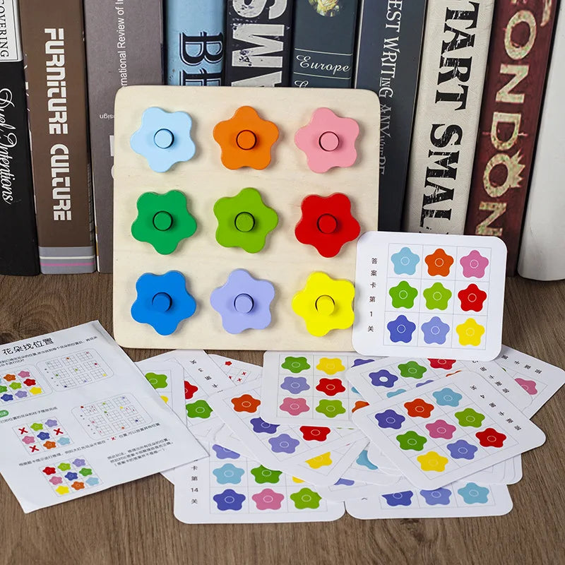 Montessori Sensory Play Color Matching Children Early Education Learning Board Games Logical Thinking Training Educational Toys