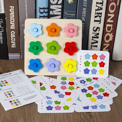 Montessori Sensory Play Color Matching Children Early Education Learning Board Games Logical Thinking Training Educational Toys