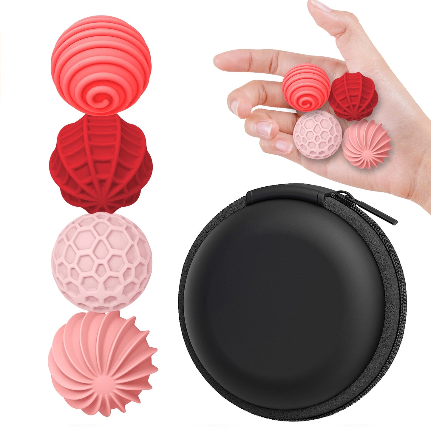 Magnetic Balls Fidget Toys Adults Textures Silicone Stress Balls Quiet Stress Relief Sensory Toys for Autism ADHD Anxiety