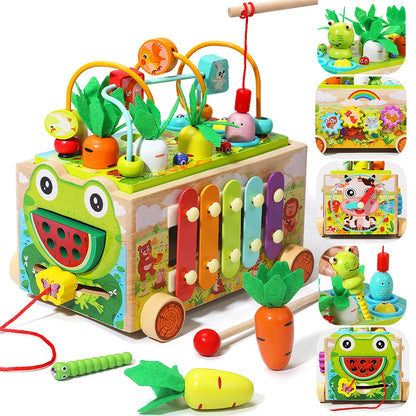 Wooden Educational Toys for Children Montessori Toys Carrot Shape Assortment Matching Games Intellectual Puzzles Baby Gifts