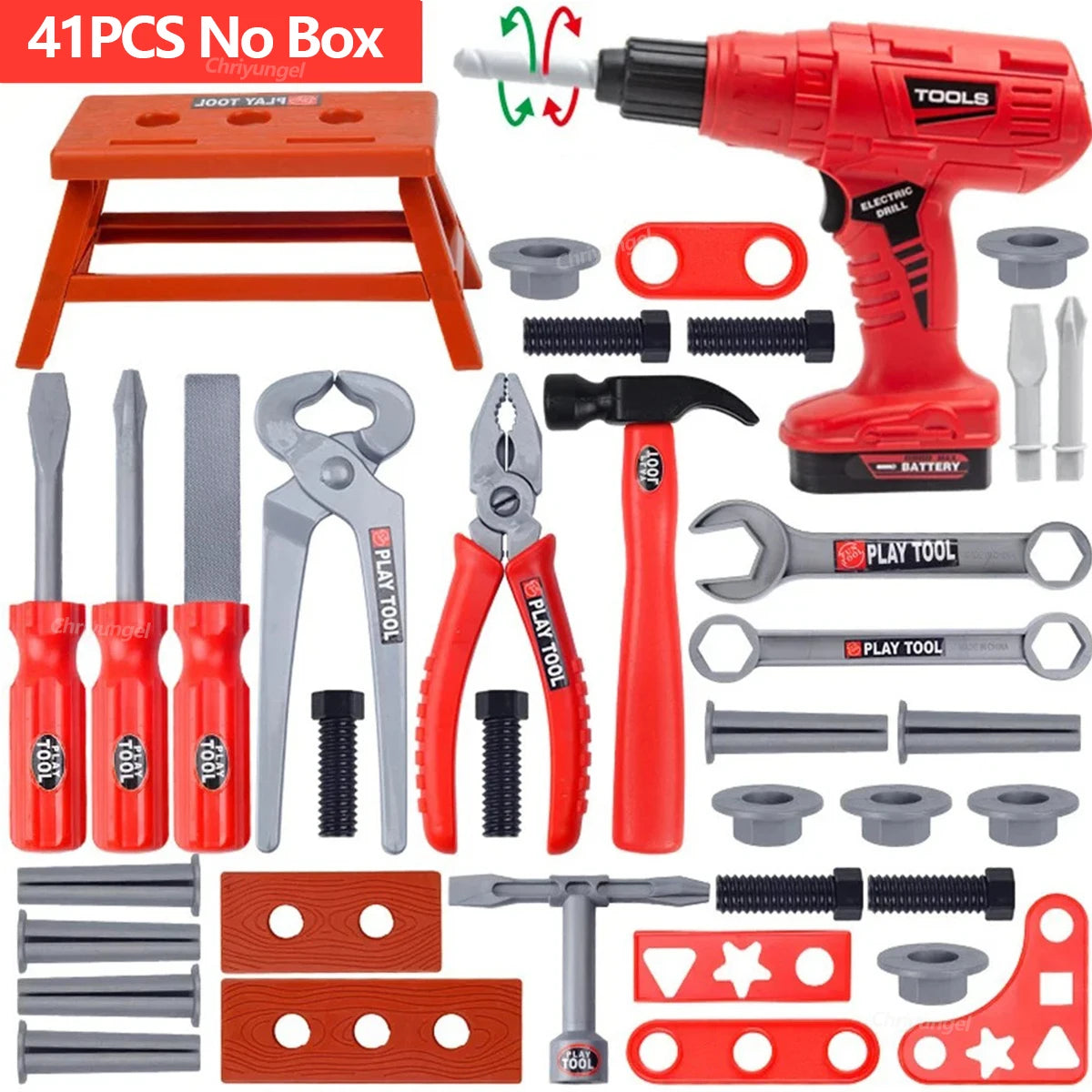 Kids Tool Set Toys 38/41/42 PCS Pretend Play Repair Construction Tool Kit for Toddlers Educational Learning Toys Boys Girls Gift