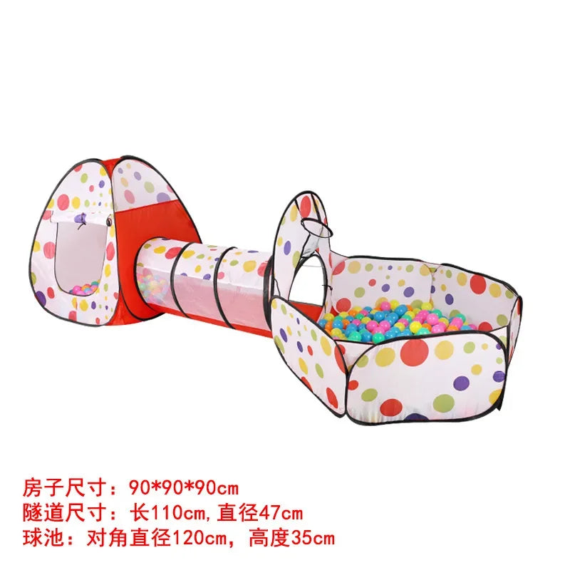 Kids Play House Indoor Outdoor Ocean Ball Pool Pit Game Tent Playhut Easy Folding Girls Garden Children Toys Tent Dropshipping