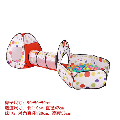 Kids Play House Indoor Outdoor Ocean Ball Pool Pit Game Tent Playhut Easy Folding Girls Garden Children Toys Tent Dropshipping