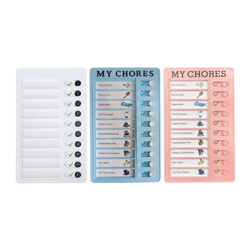 Daily Routine Chart For Kids Reusable Time Management Board Visual Schedule Board Daily Chore Checklist Board 12x20cm