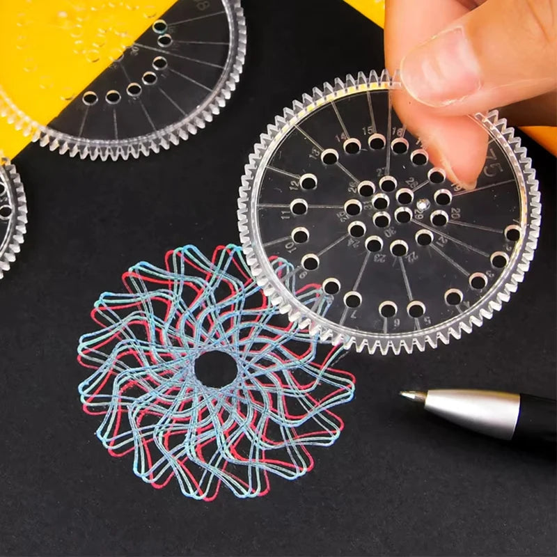 Creative Spirograph Drawing Toys Set Funny Art Crafts Gears Geometry Stencils Painting Template Kids Students Educational Gifts