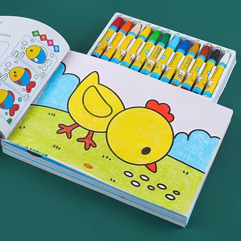 Kids Coloring Book -  Doodle Drawing book,Birthday&Holiday Gift,Entry Level Drawing & Painting Book for Children Chinese Version
