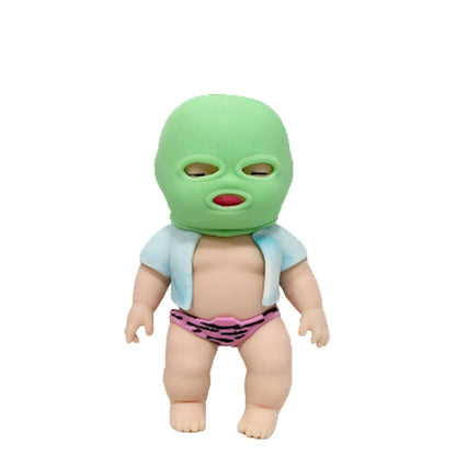 Creative Str Relief Toy Boy Squeezable Fun Playful Face Covered Toy for Adults Novel Prank Iatable Toy Gifts