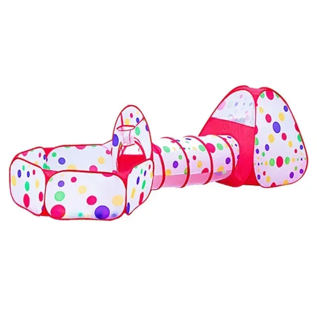 Portable 3 In 1 Kids Play Set Tent Ball Pit Crawling Tunnel Ball Pool Playpen Yard Room Indoor Playground Gift Toy For Children