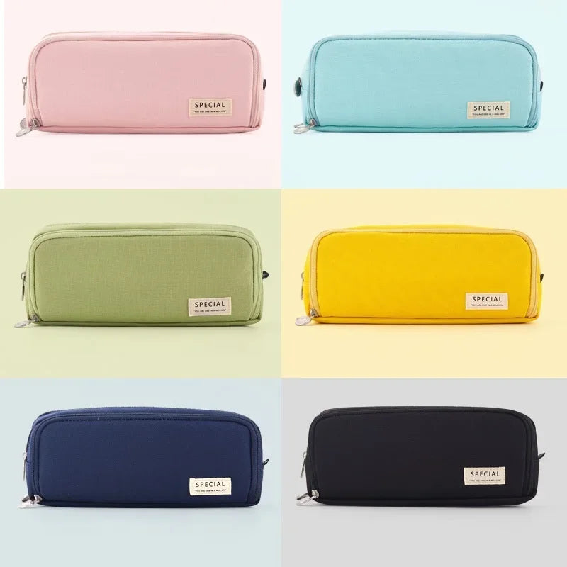 Creative Pencil Case Cute Boy Girl Kawaii Pencil Cases Storage Kids Pen Bag Large Big Stationery Box School Students Supplies