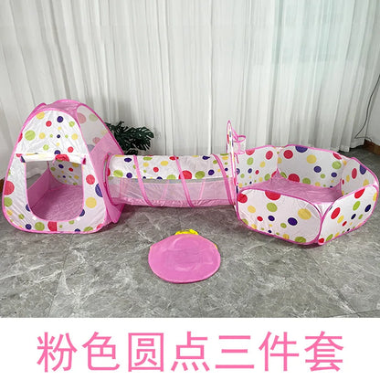 Kids Play House Indoor Outdoor Ocean Ball Pool Pit Game Tent Playhut Easy Folding Girls Garden Children Toys Tent Dropshipping