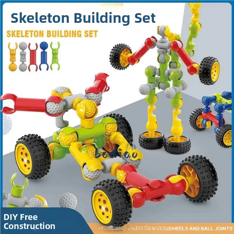 Children's Creative DIY Skeleton Joint Building Blocks Multifunction Large Particle Handmade Assembly Educational Toys