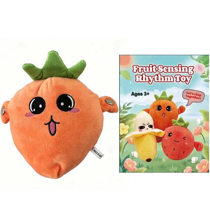 Kids Banana Fruit Induction Beat Toy Creative Music Dolls Kawaii Parent-child Toys Sensory Party Game Collectible Toy
