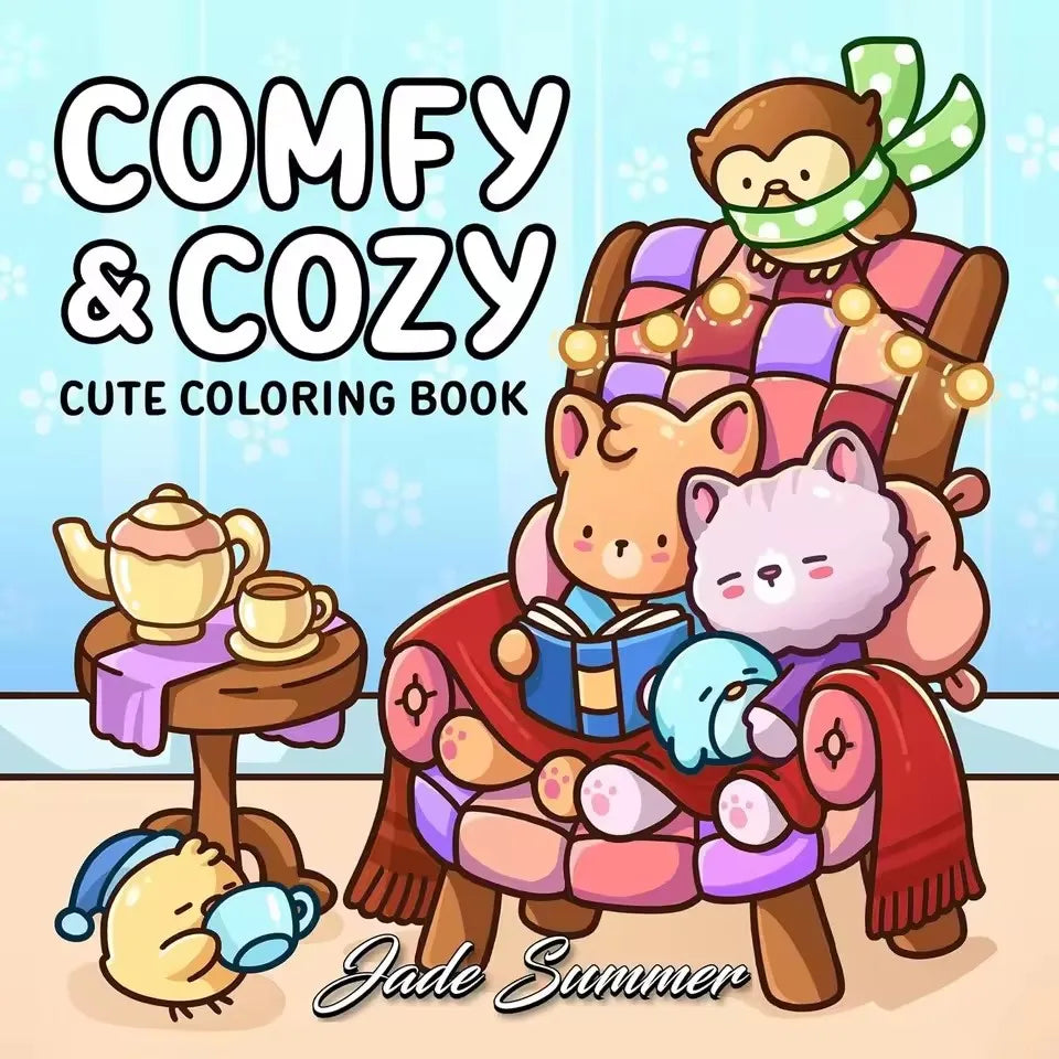 Cheekoo Cartoon Coloring Book Set for Teens, 120 Pages Art Therapy Gift, Creative Fun & Stress Relief Activity Book