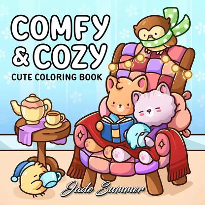Cheekoo Cartoon Coloring Book Set for Teens, 120 Pages Art Therapy Gift, Creative Fun & Stress Relief Activity Book