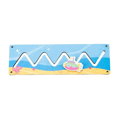 Kindergarten Montessori Busy Board  Accessories Caterpillar Gear LED Lamp Bell Roller Counting Bead Wall Toy Educational Toy