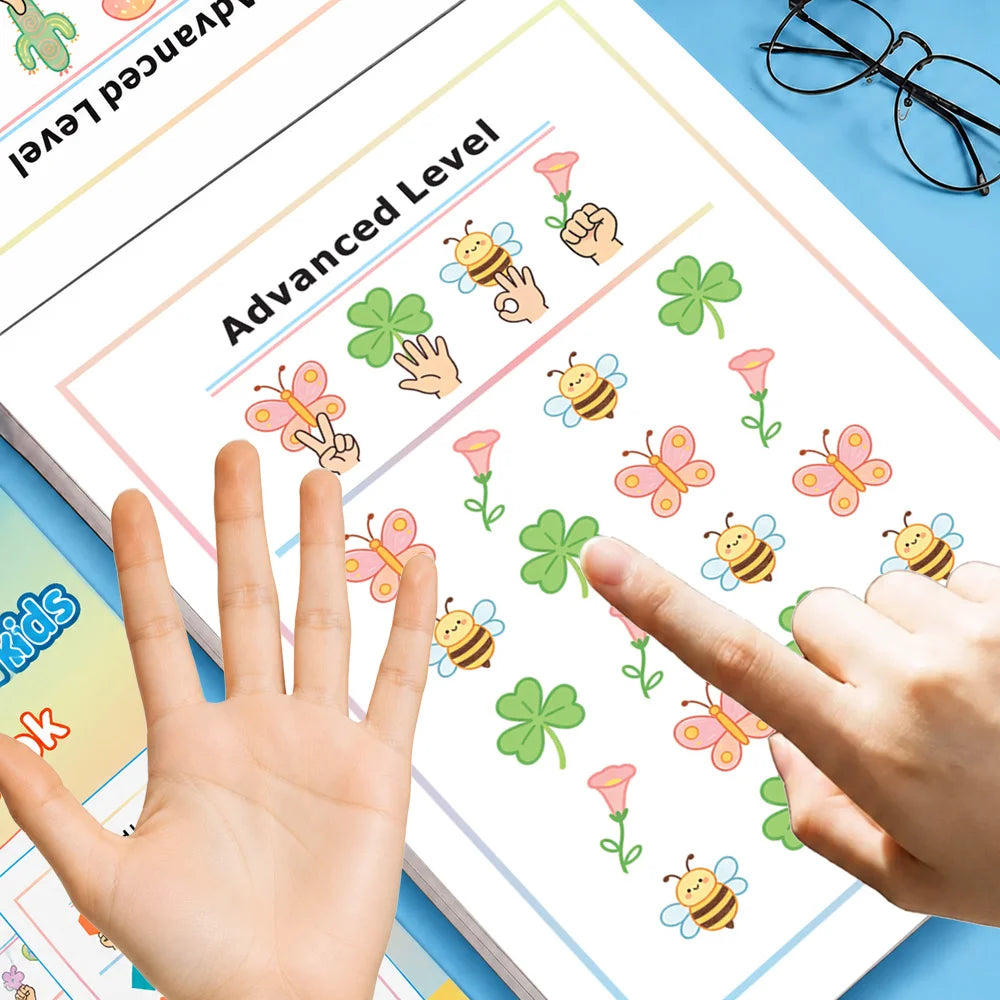 2 Books Brain Gym Workbook Set for Kids: Memory, Focus, Thinking Games, Attention Development, Hand-Eye Coordination Exercises