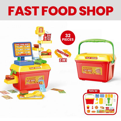 Kids Pretend Play Toy Set Simulation Doctor Kit Hamburger Ice Cream Dessert Career Role Play Toys Interactive Educational Toy