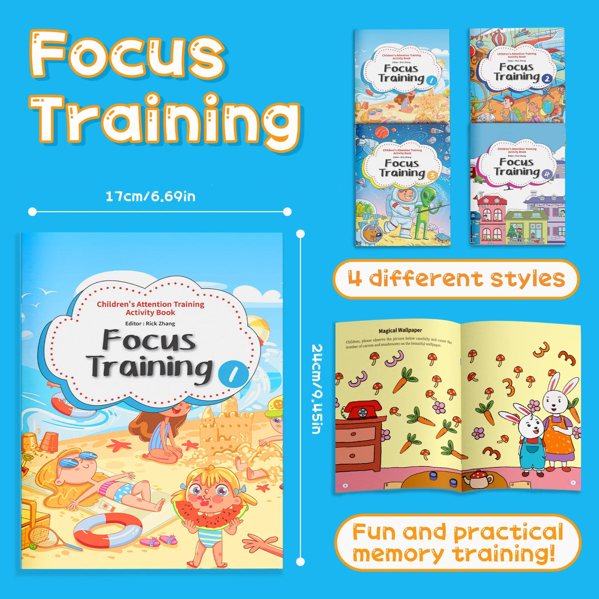 Concentration Training Books for Kids | Concentration Skills for 3-10 Year Olds at Play