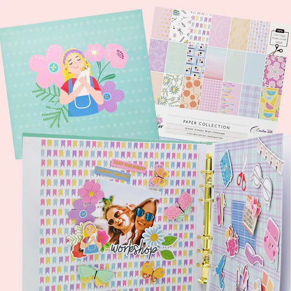 Creative Path Value Pack Scrapbooking Supplies Kit Crafts Materials Set Journaling Accessories Cardmaking Decoration Lucky Box