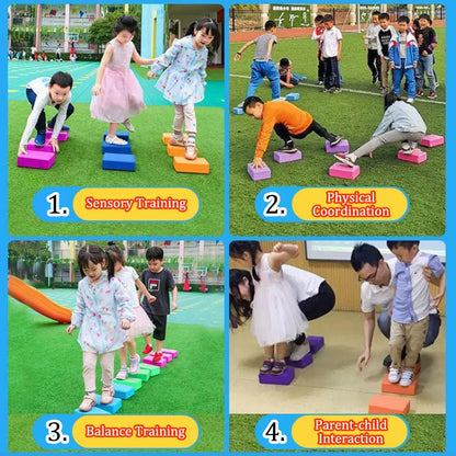 Montessori Balance Stone Sensory Toys Parish Sensory Integration Training Outdoor Sports Play Activities Social Children Toys