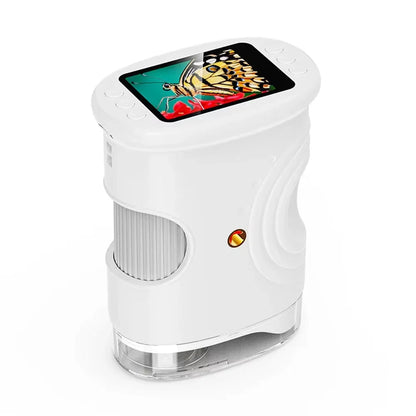 Digital Microscope for Kids 1000X Handheld 4K 2.0" Screen Handheld Rechargeable Mini Pocket Educational Science Toy for Children