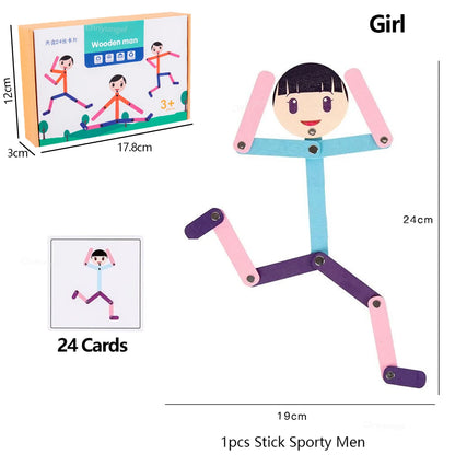 Montessori Material DIY Puzzle Toys Boards Educational Game Early Learning Toy For Children Preschool Fine Motor Training
