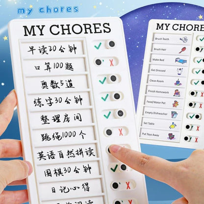 Daily Routine Chart For Kids Reusable Time Management Board Visual Schedule Board Daily Chore Checklist Board 12x20cm