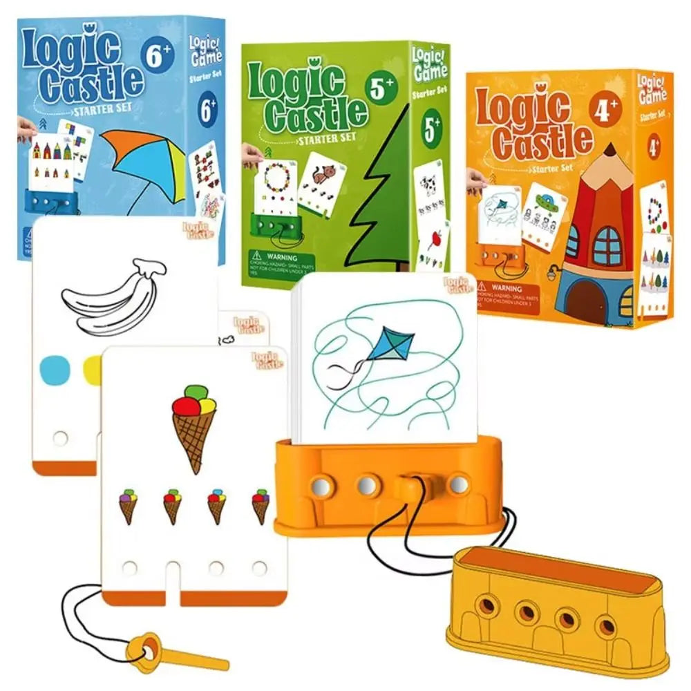 Montessori Kids Logic Key Puzzle Game Matching Game Early Educational Logic Key Thinking Training Intellectual 3D