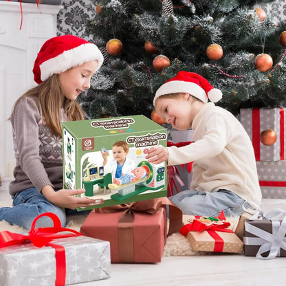 Doctor Kit for Toddlers,Realistic Kids Doctor Playset with Toy Stethoscope, Medical Tools & CT Scanner,Educational Birthday Gift