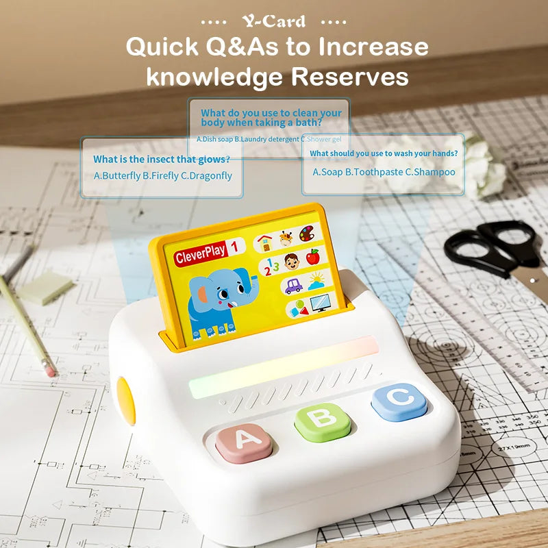 Children's Educational Learning Machine Early Enlightenment Intelligence Toy Desktop Answering Machine with Thinking & Judgment