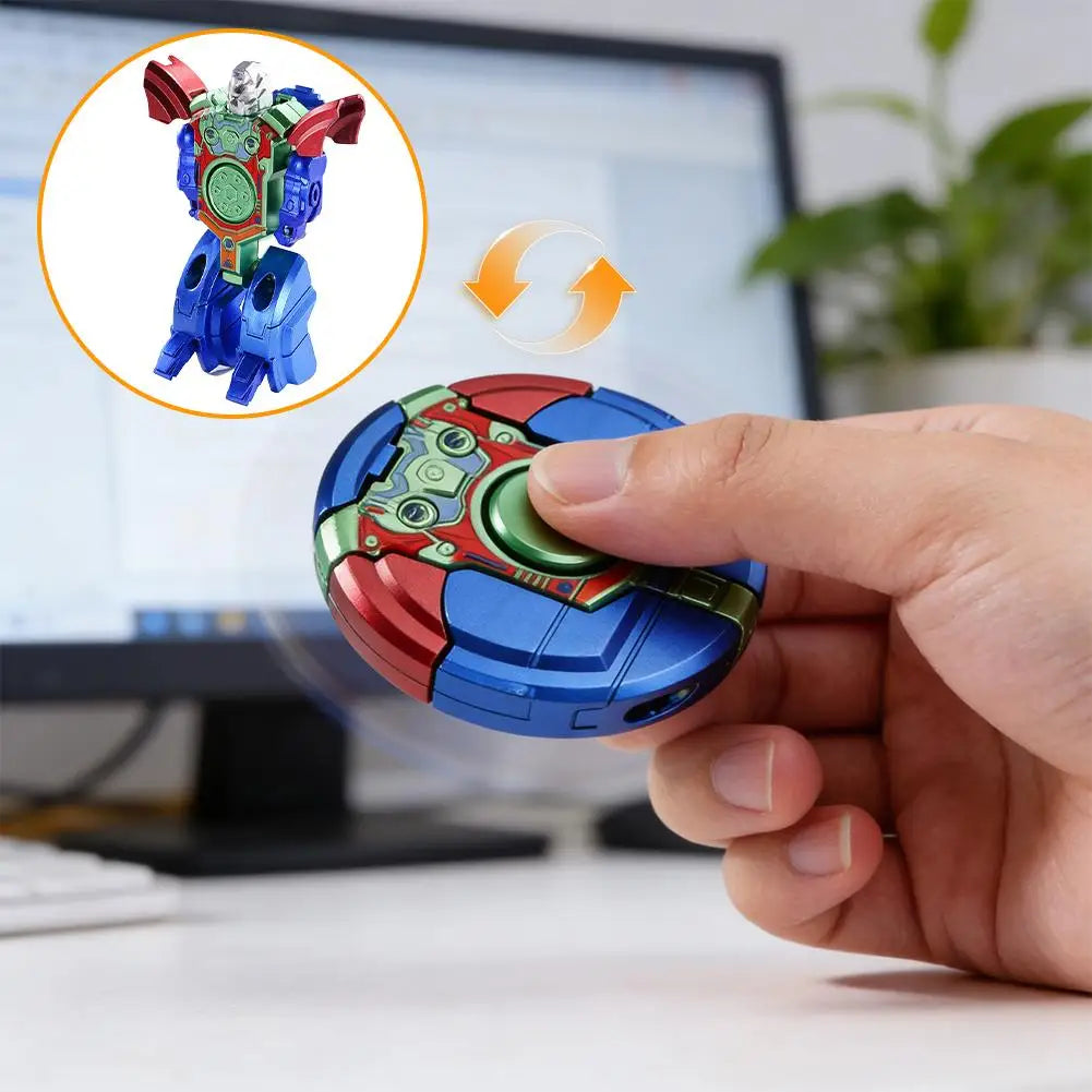 Creative Mini Hand Spinner Toys Antistress Stress Relief Transformable Robot Fidget Spinner Adults Kids Sensory Toy Gift