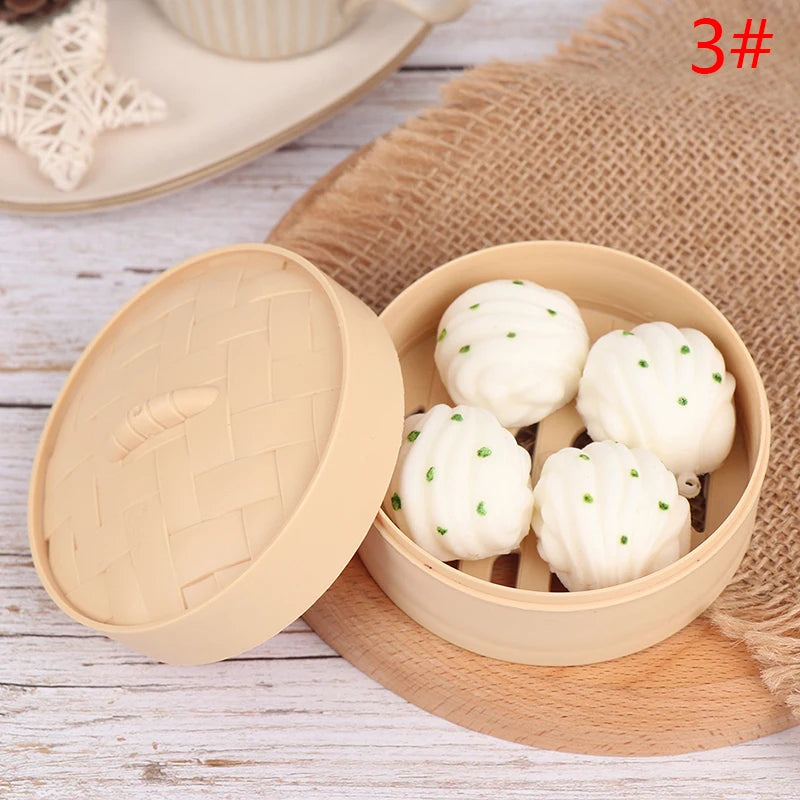 1 SET Fidget Sensory Toy Steamer Of Steamed Stuffed Bun Autism Special Needs Stress Reliever Stress Soft Relieve Toy