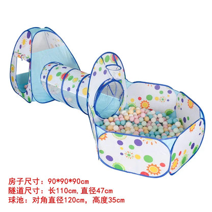 Kids Play House Indoor Outdoor Ocean Ball Pool Pit Game Tent Playhut Easy Folding Girls Garden Children Toys Tent Dropshipping