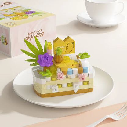 Kids Cake Party DIY Building Blocks Creative Intelligence Assemble Game Early Educational Interactive Toy For Family Time