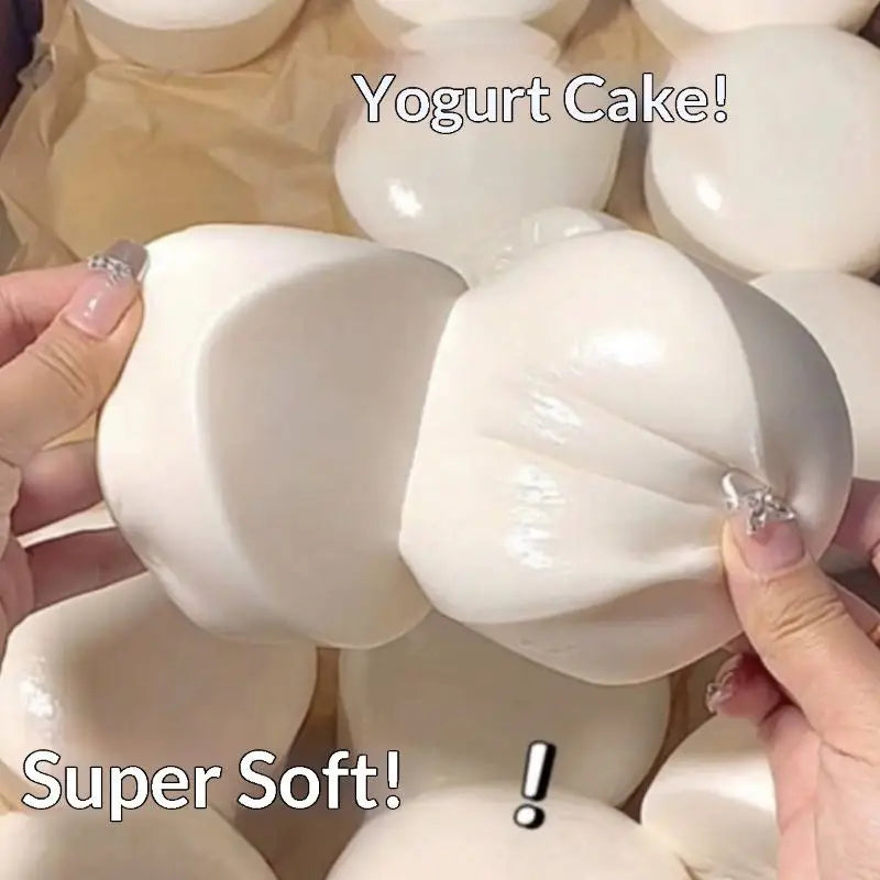 Soft Yogurt Cake Bread Squeeze Toy for Stress Relief Slow Rising Sensory Play
