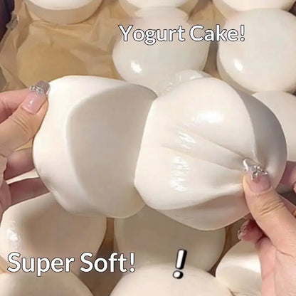Soft Yogurt Cake Bread Squeeze Toy for Stress Relief Slow Rising Sensory Play